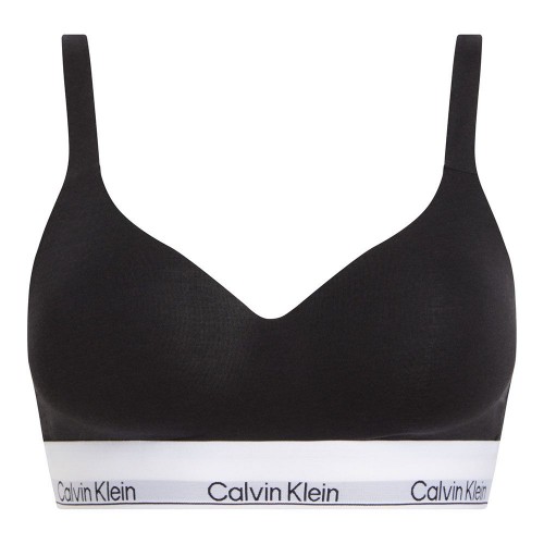 Calvin Klein γυναικείο μπουστάκι ενισχυμένο μαύρο με λάστιχο.53%cotton,35%modal,12%elastane QF7900E UB1